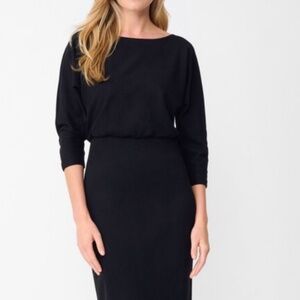 NWT J. McLaughlin Tinley Faux Suede Dress, Black Size L